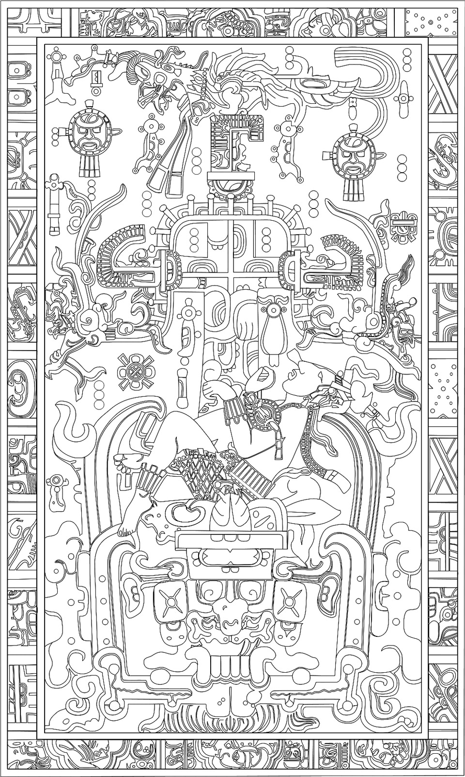 The sarcophagus lid of Pakal